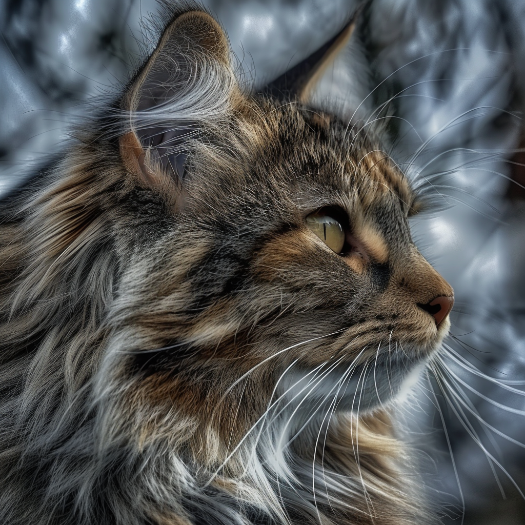 Fluffy Long Haired Cat Picture