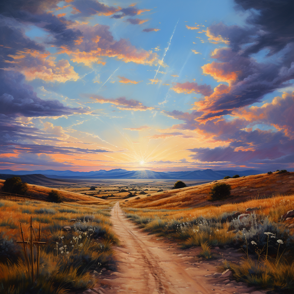 Long Road Home Oil Painting