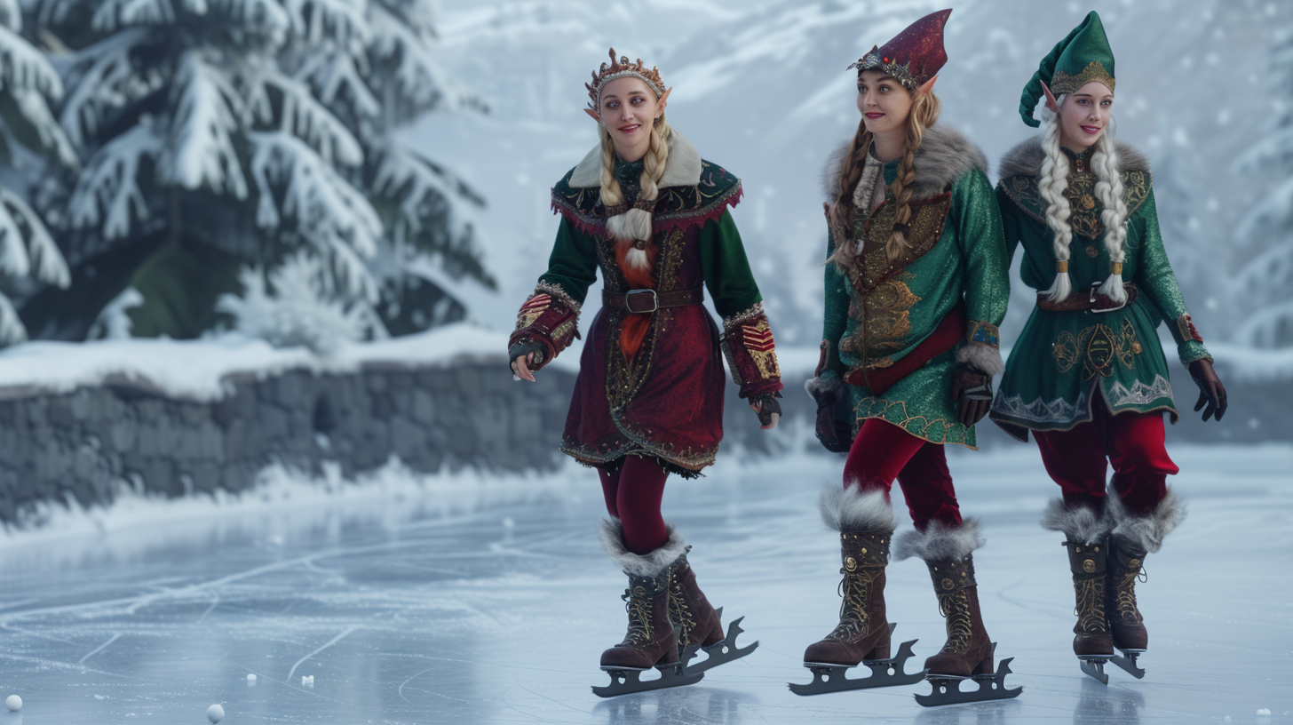 Lord of the Rings Elves Skating