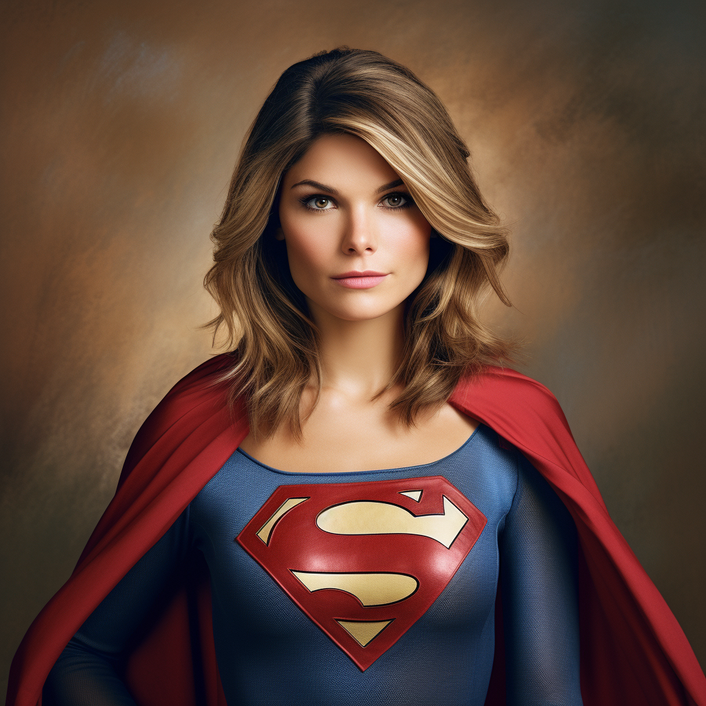 Lori Loughlin as Supergirl Stock Image