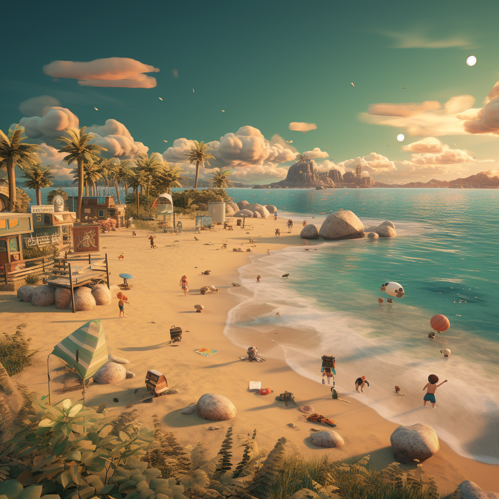 Beautiful Los Angeles Beach Animal Crossing Picture