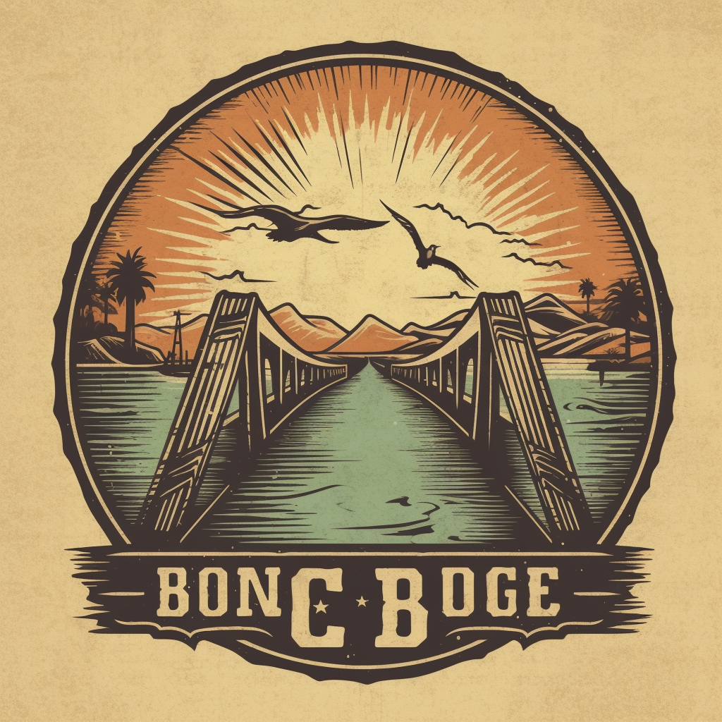 Los Angeles Beach Bridge Hollywood Logo