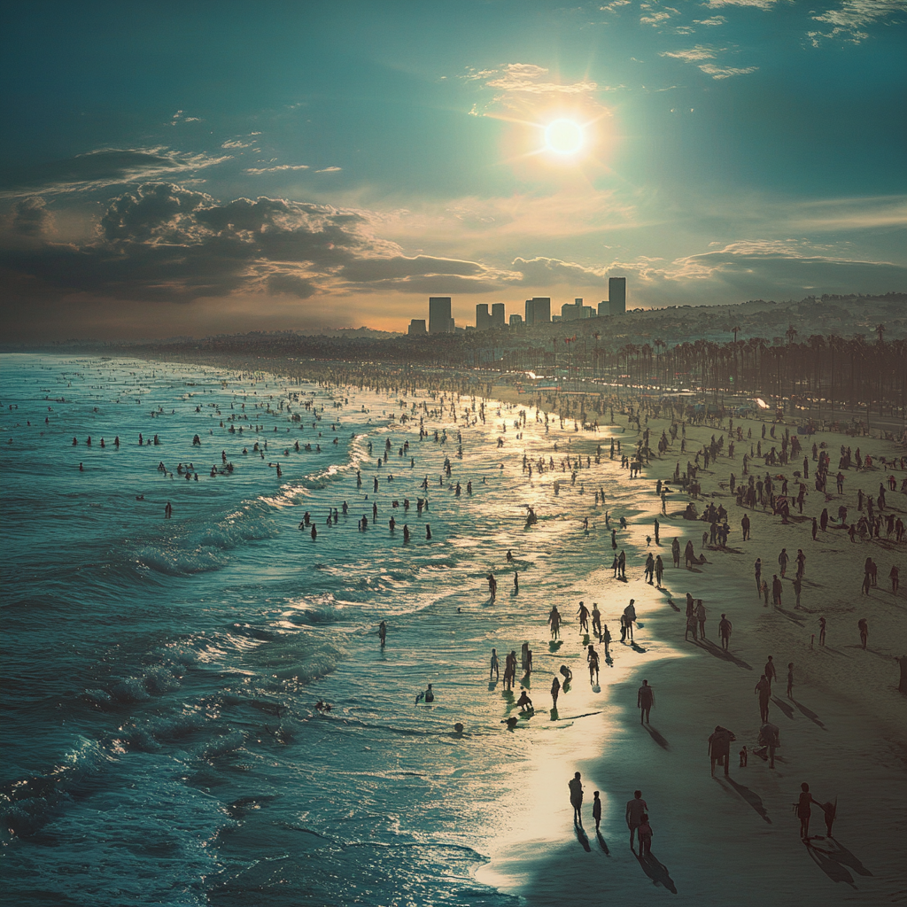 Venice Beach Sunset View Photo