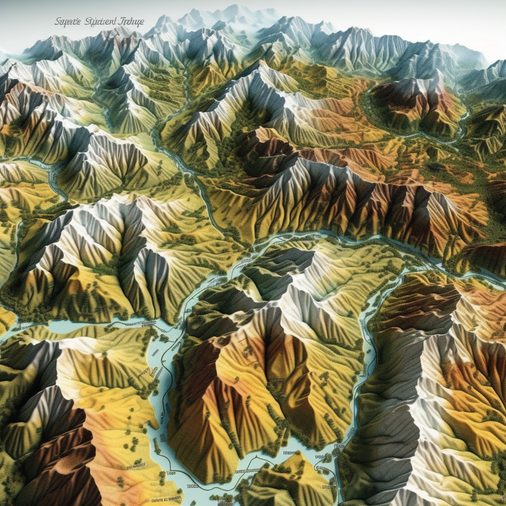 3D map of Los Padres National Forest