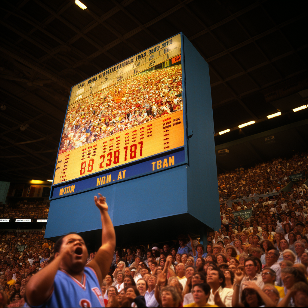 Crowd Decibel Meter at Sports Game