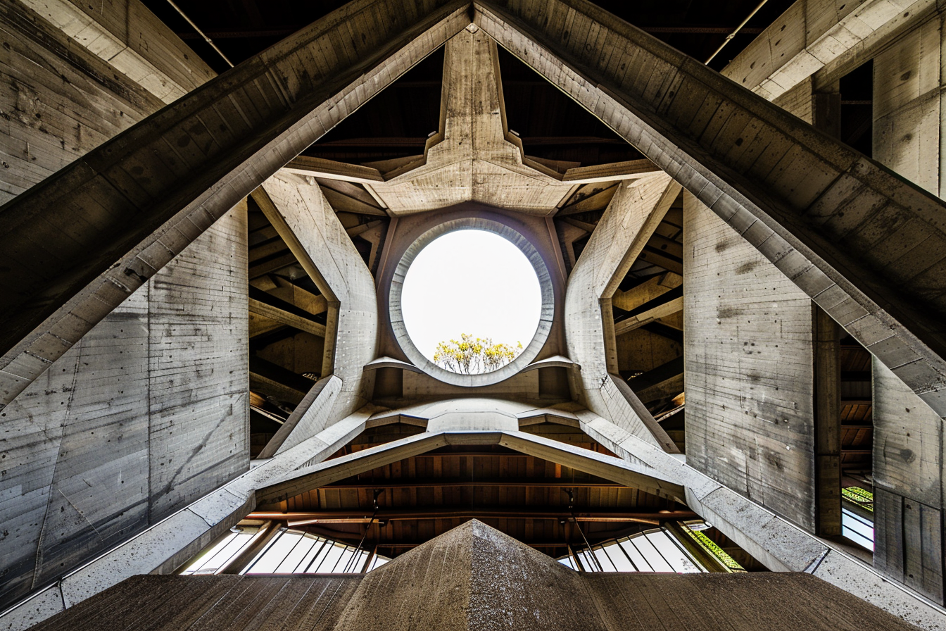 Louis Kahn architecture perspective view