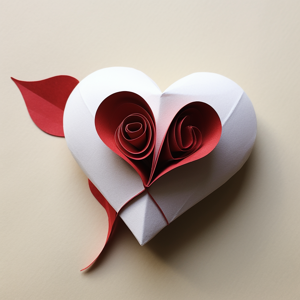 Beautiful love note product made of paper