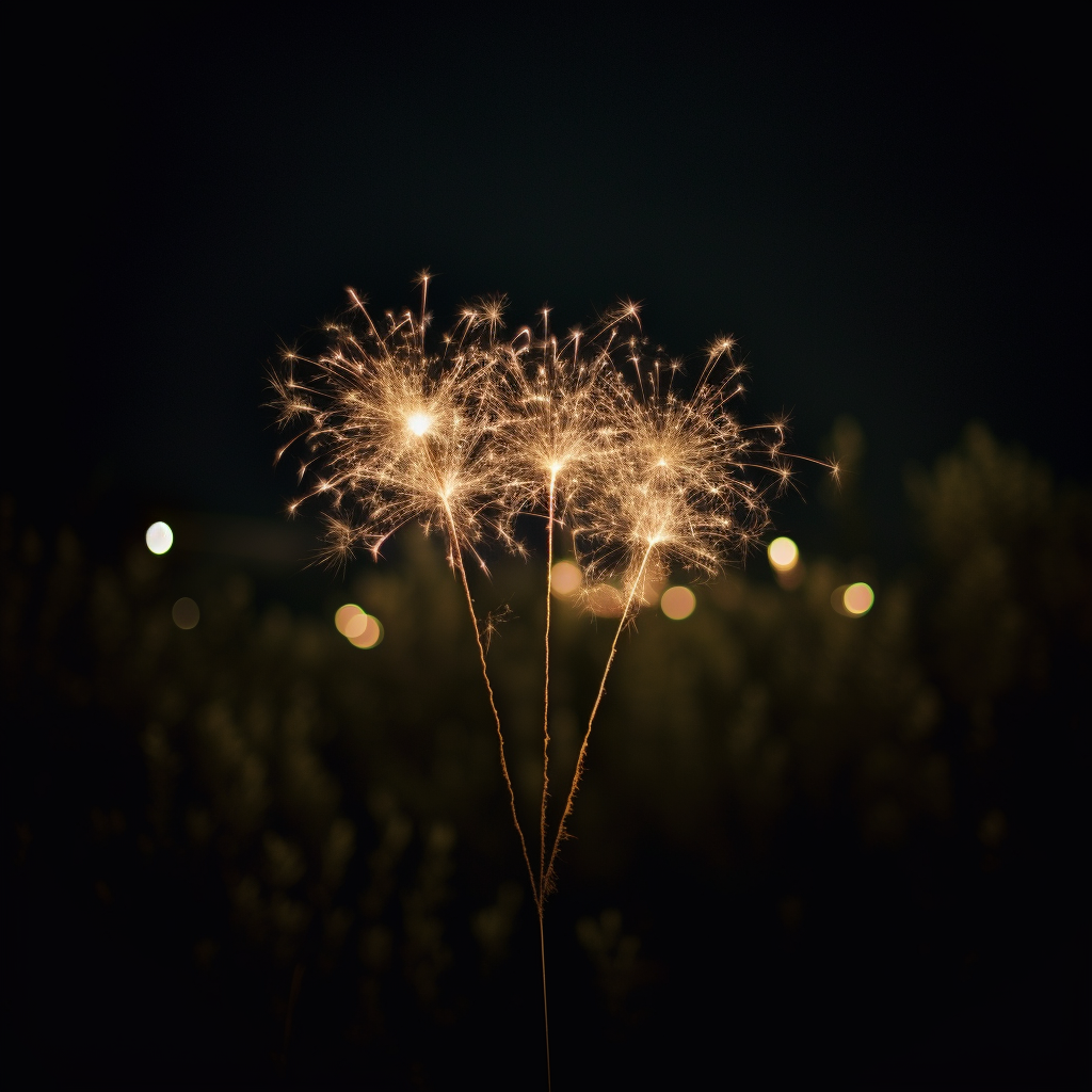 Fireworks Spelling 'I Love You'