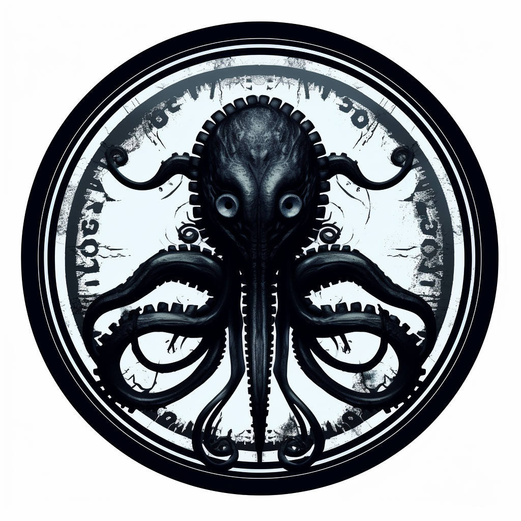 Kinetic damage symbol in Lovecraftian style