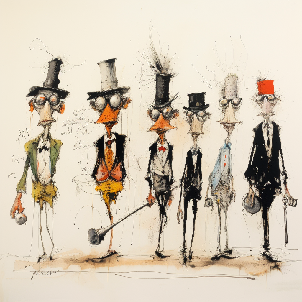 Artistic interpretation by Ralph Steadman