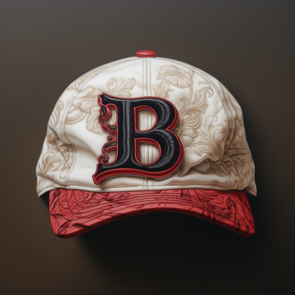 Baseball cap with embroidered design