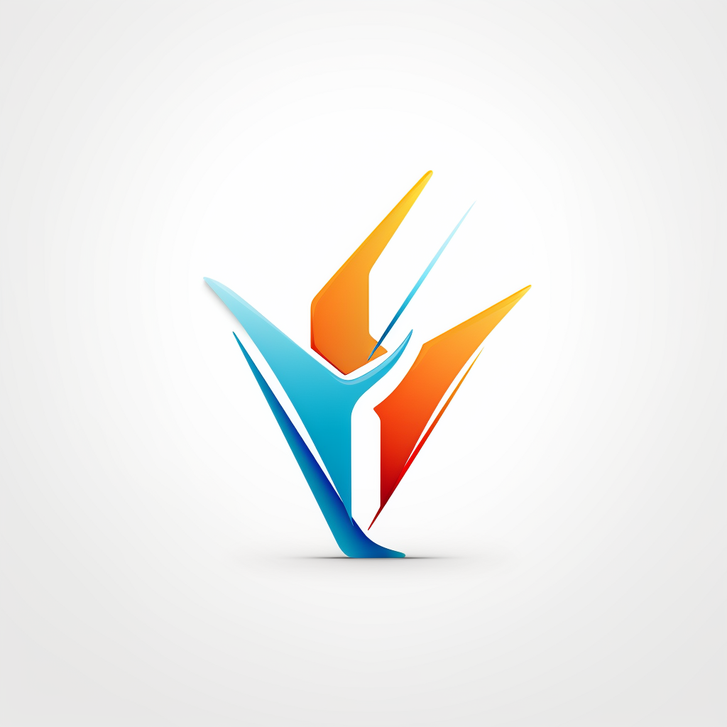 Abstract logo design with plane deformation