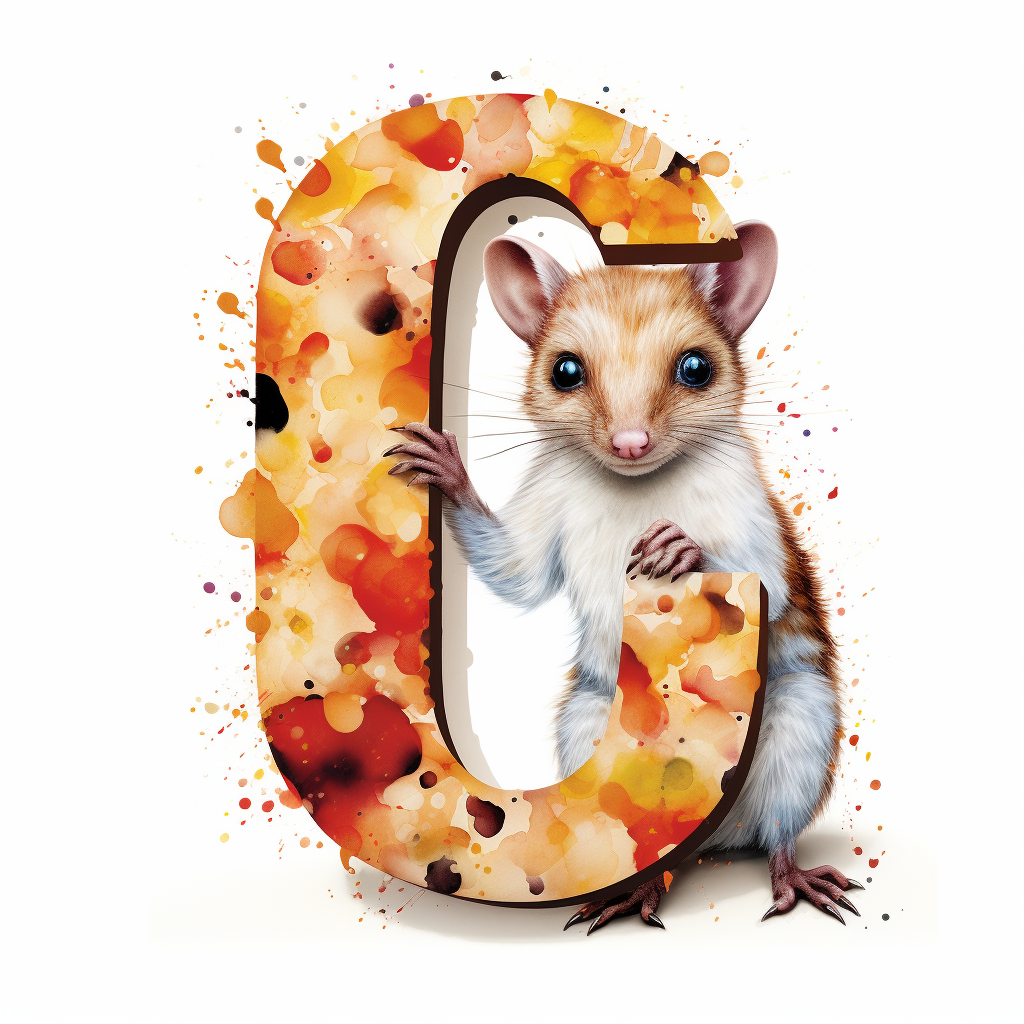 Adorable quoll on white background