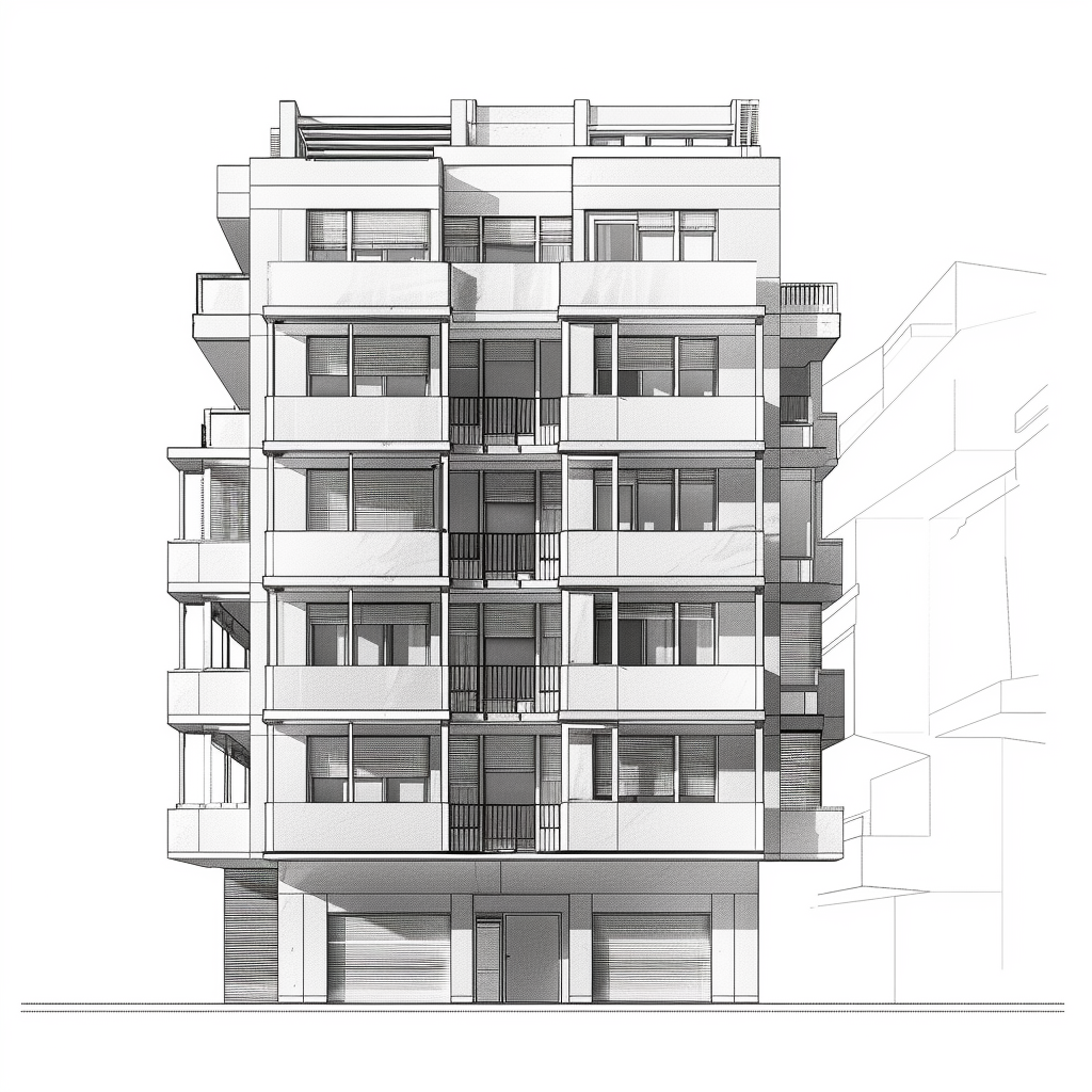 modern duplex apartment building design