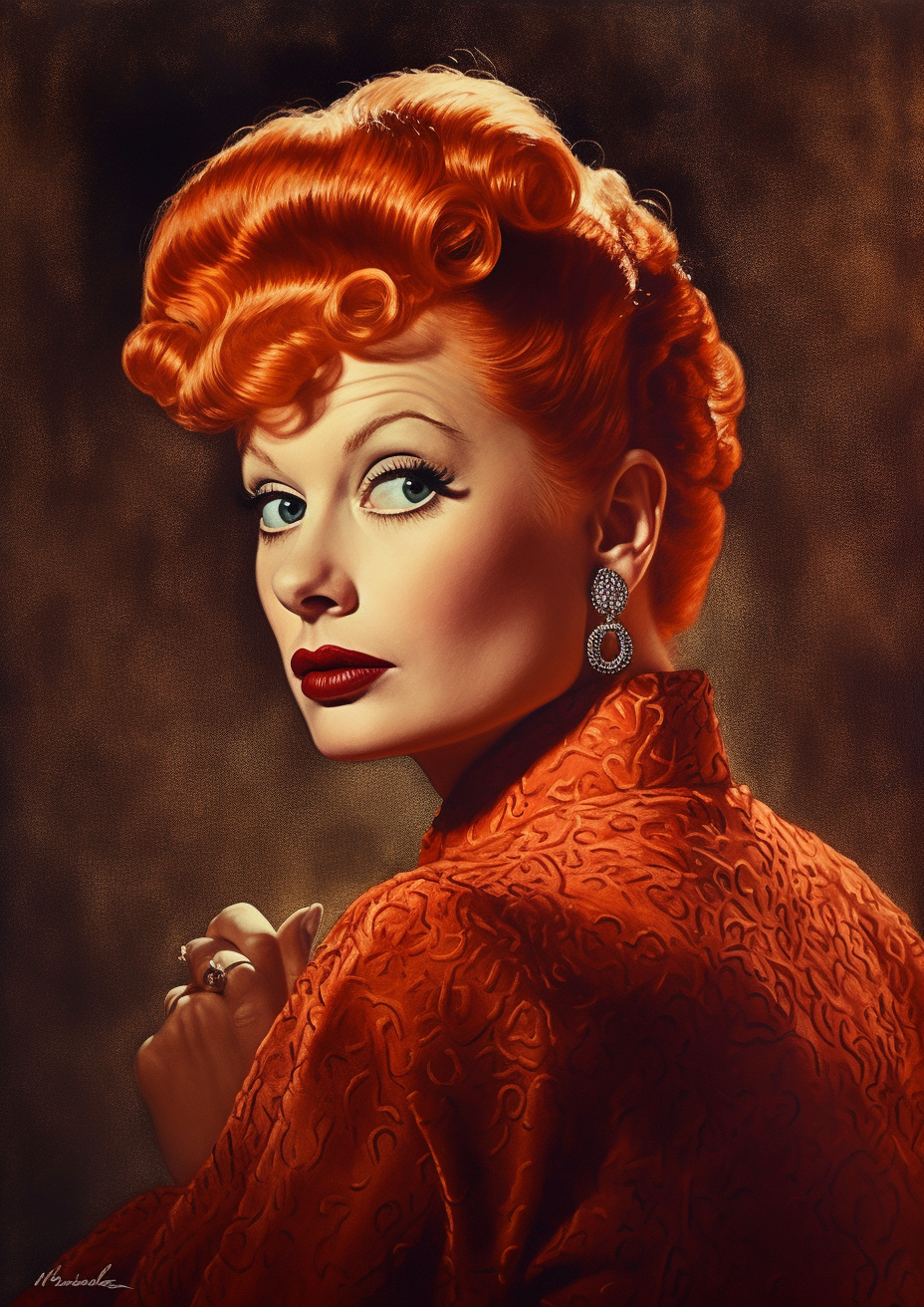 Stylized image of Lucille Ball