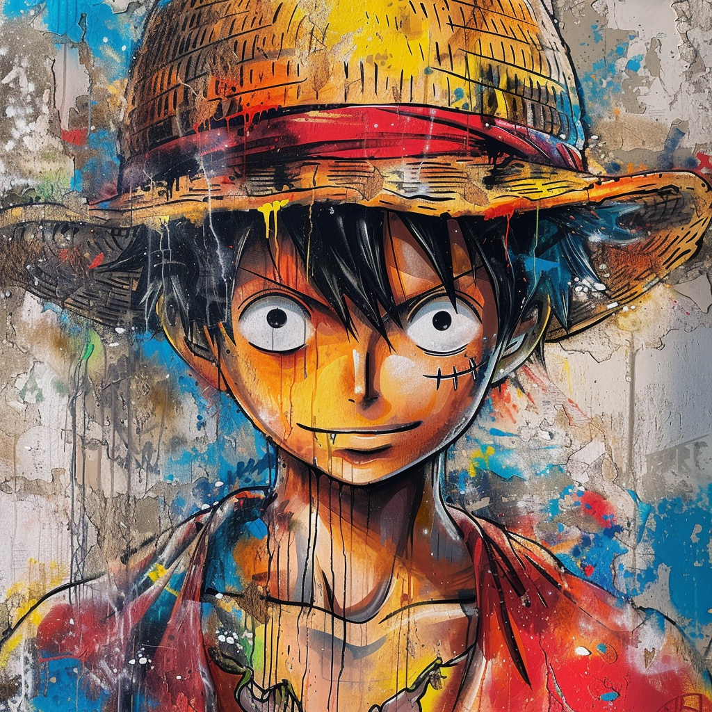 Luffy Street Art Mural