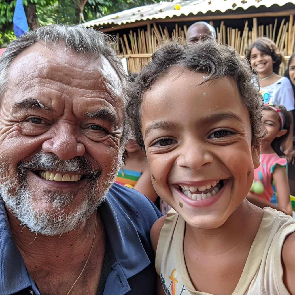 Lula Bolsonaro birthday party selfie