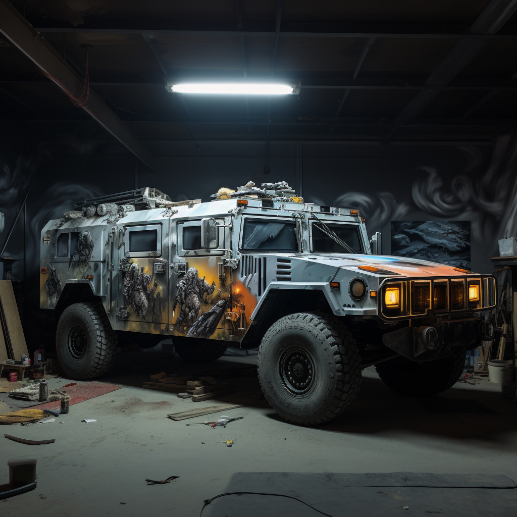 Lunar Painted Humvee Life Support