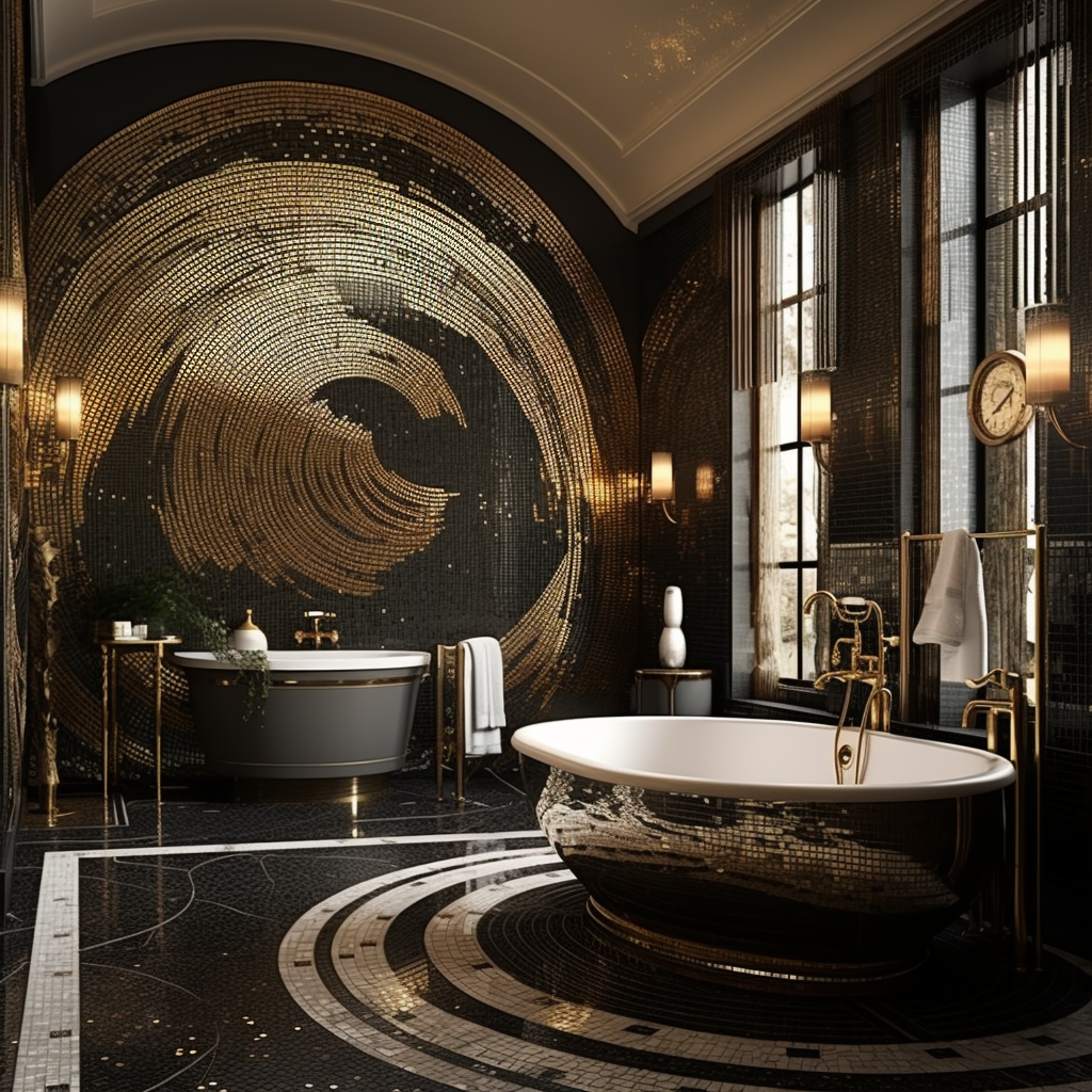 Luxurious 1920s Bathroom Design