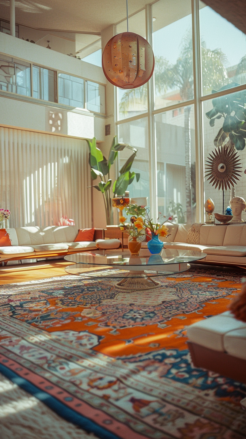 1960s Moroccan Decor Living Room Scene