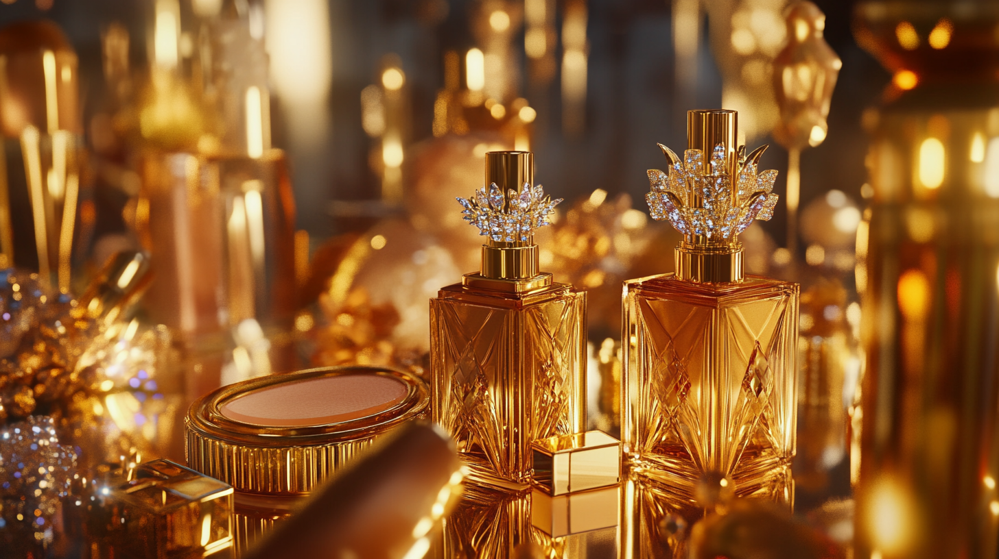 Opulent cosmetics and packaging design