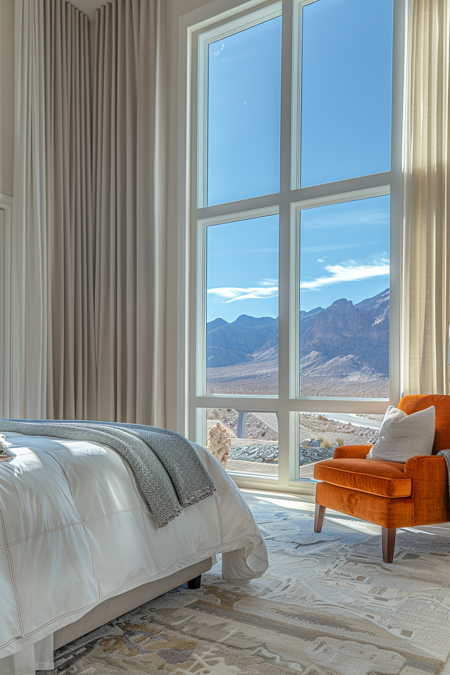 Luxurious Home Bedroom Las Vegas Mountains