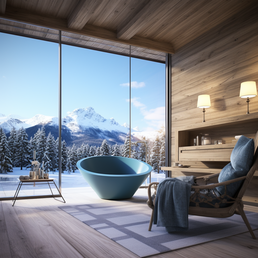 Luxury Chalet Bathroom Interior Design