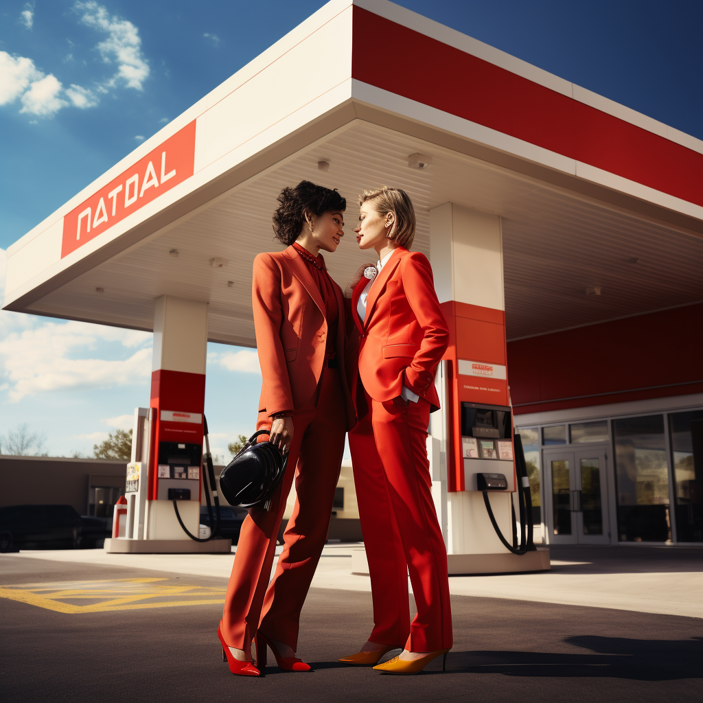 Luxury Hotel Gas Station Editorial Image