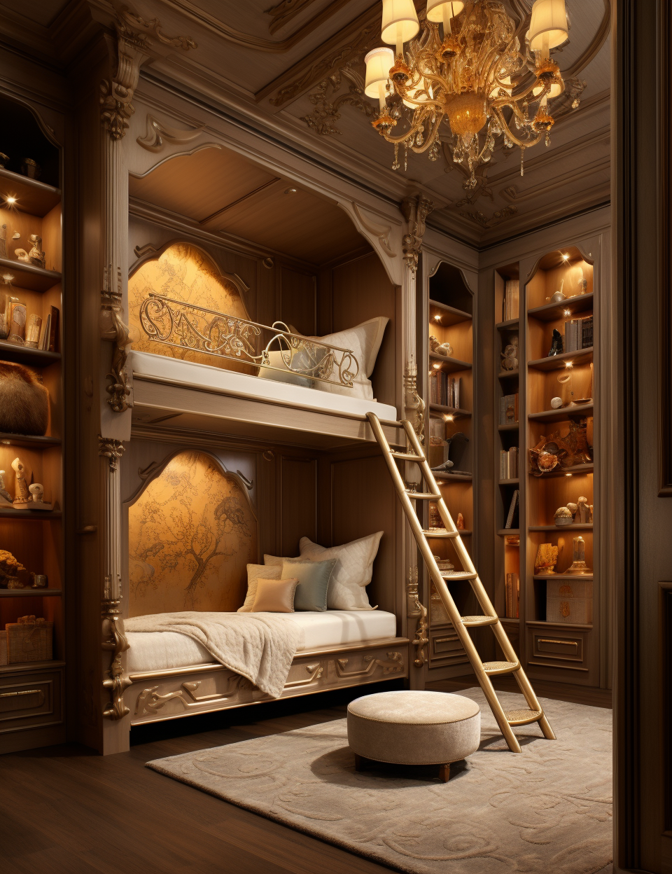 Luxury kids room bunkbeds