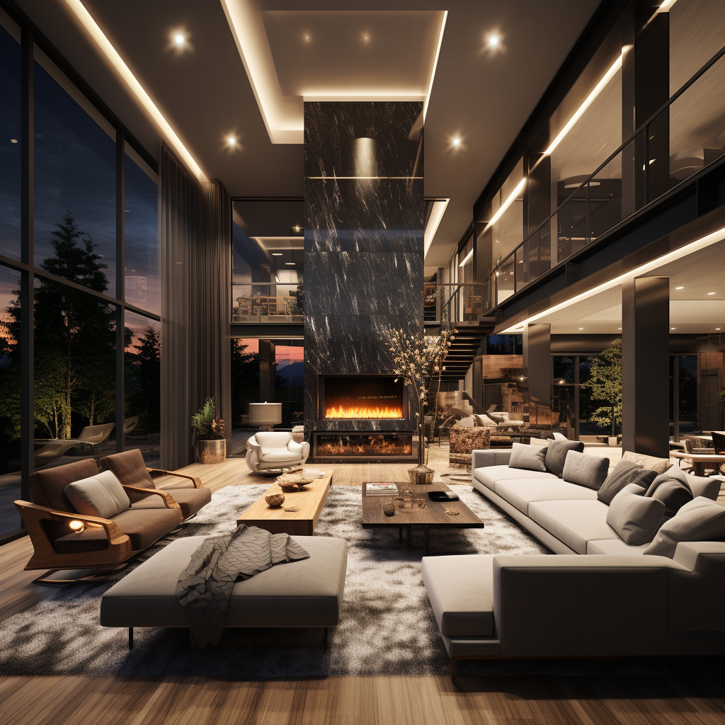 Elegant luxury living room interior