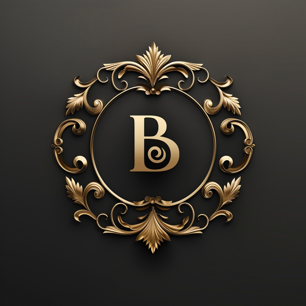 Luxury logo circular placement design