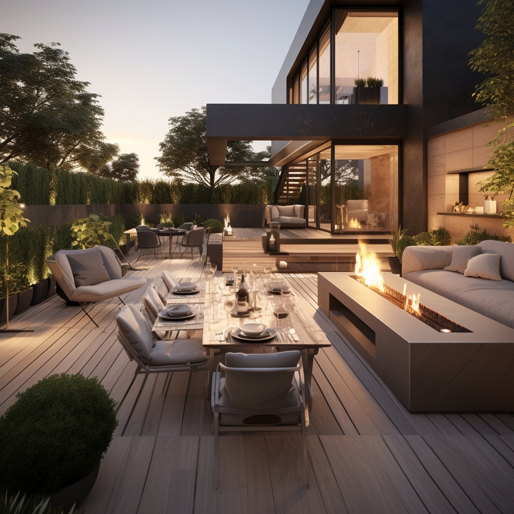 Luxury Modern Terrace Dining