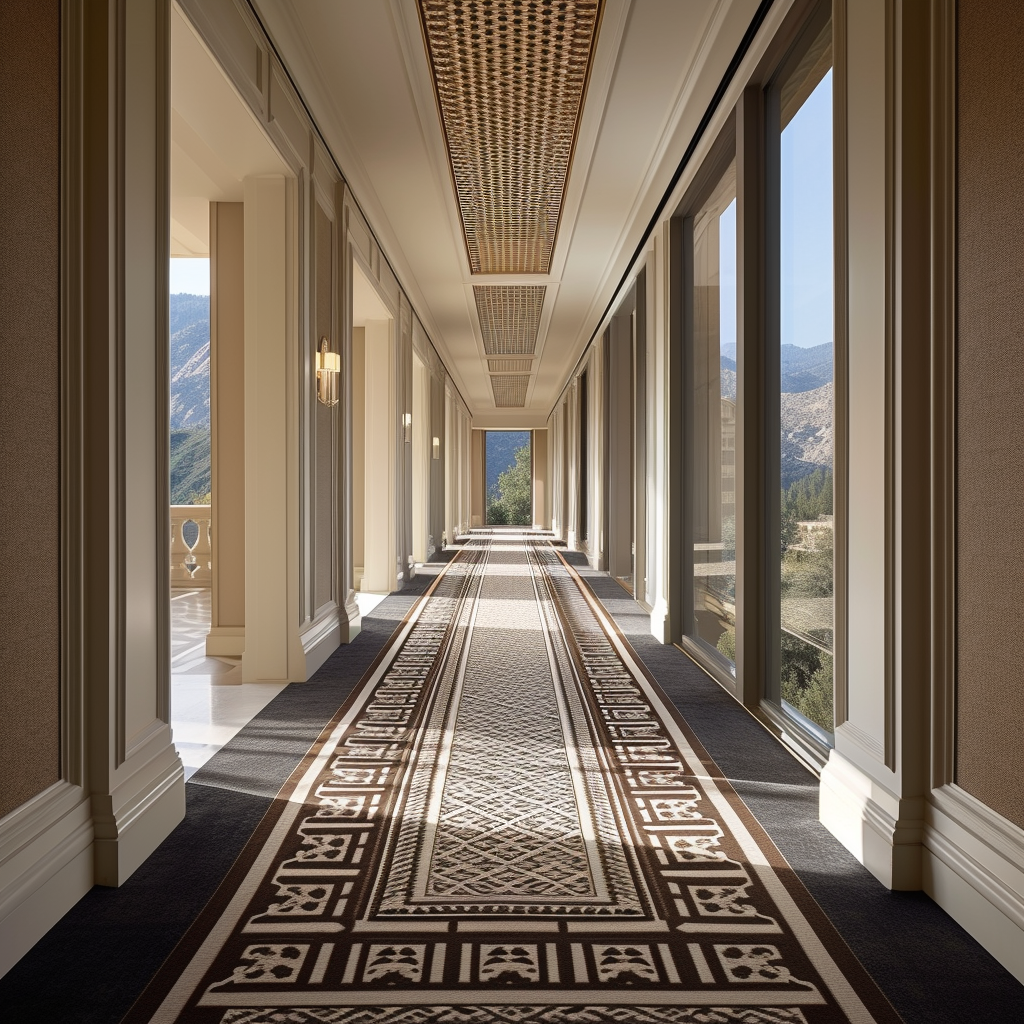 Luxury Mountainside Hotel Carpet Design