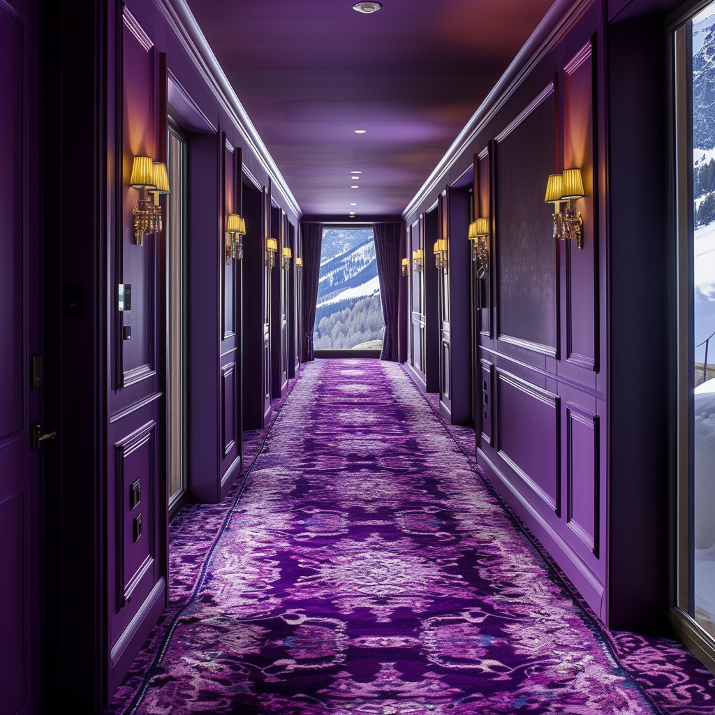 Opulent luxury hotel carpet