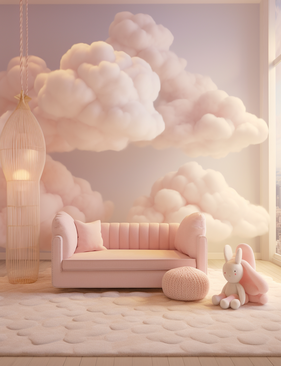 Dreamy Luxury Nursery with Cloud Theme