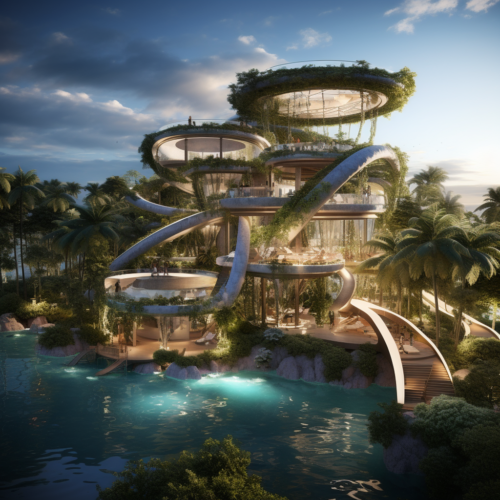 Stunning luxury resort on a fantasy island