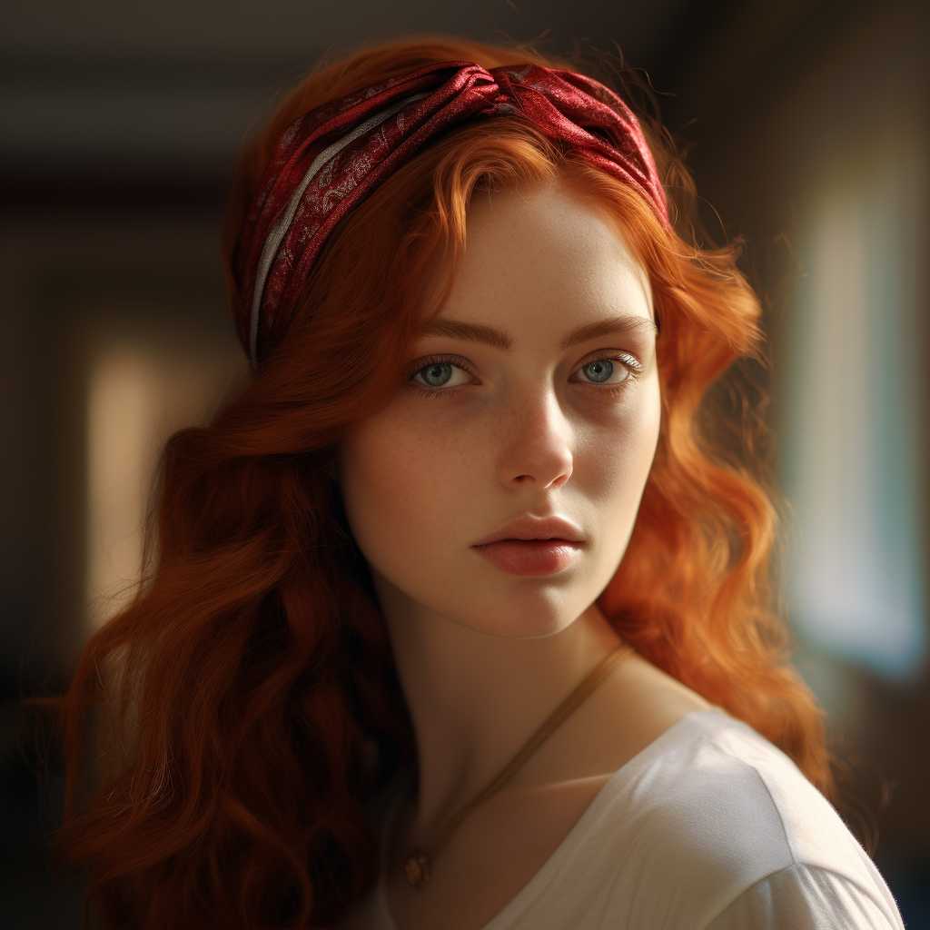 Luxury Shiny Red Head Band Photo