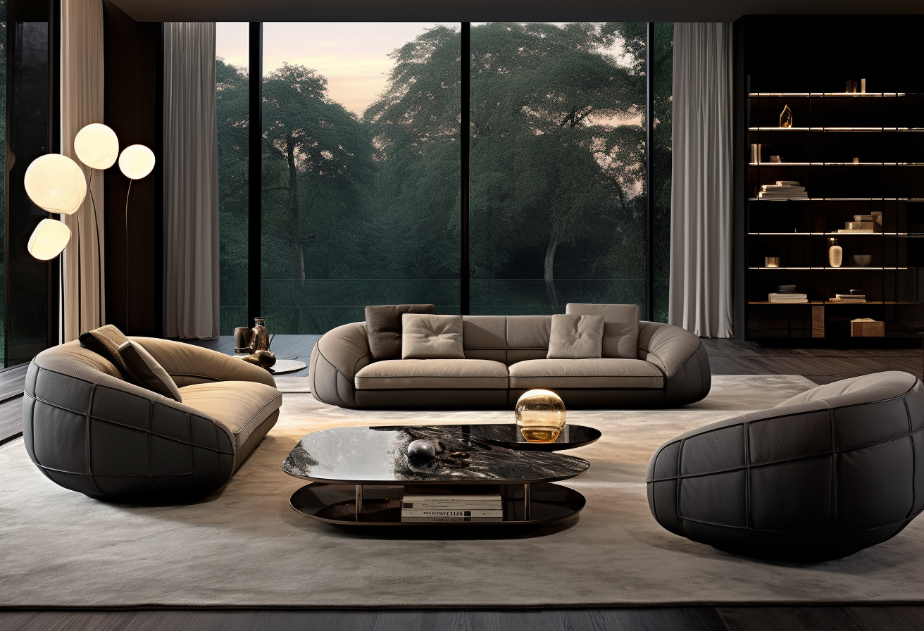 Exquisite luxury sofa and armchair design