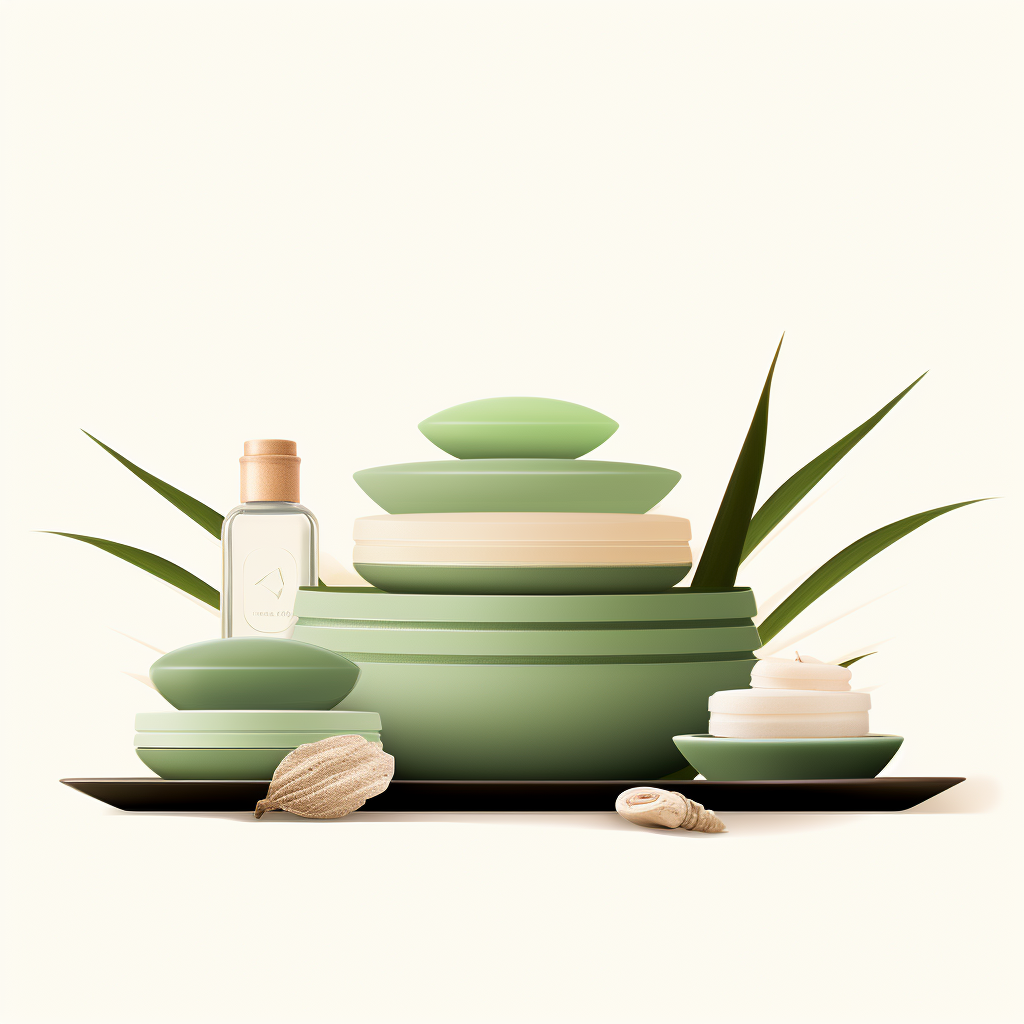 Zen style luxury spa items