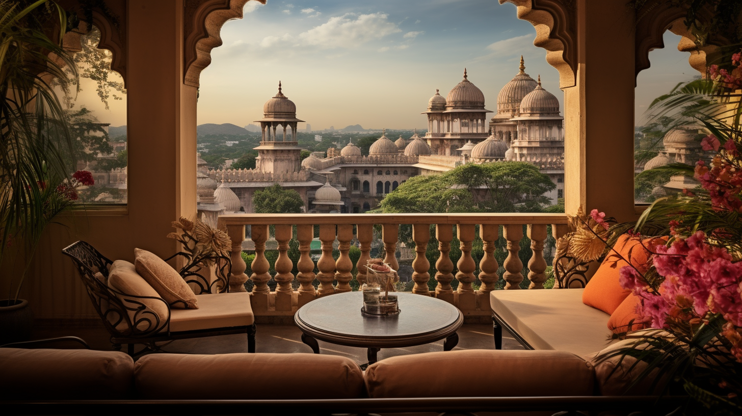 Beautiful luxury view of India