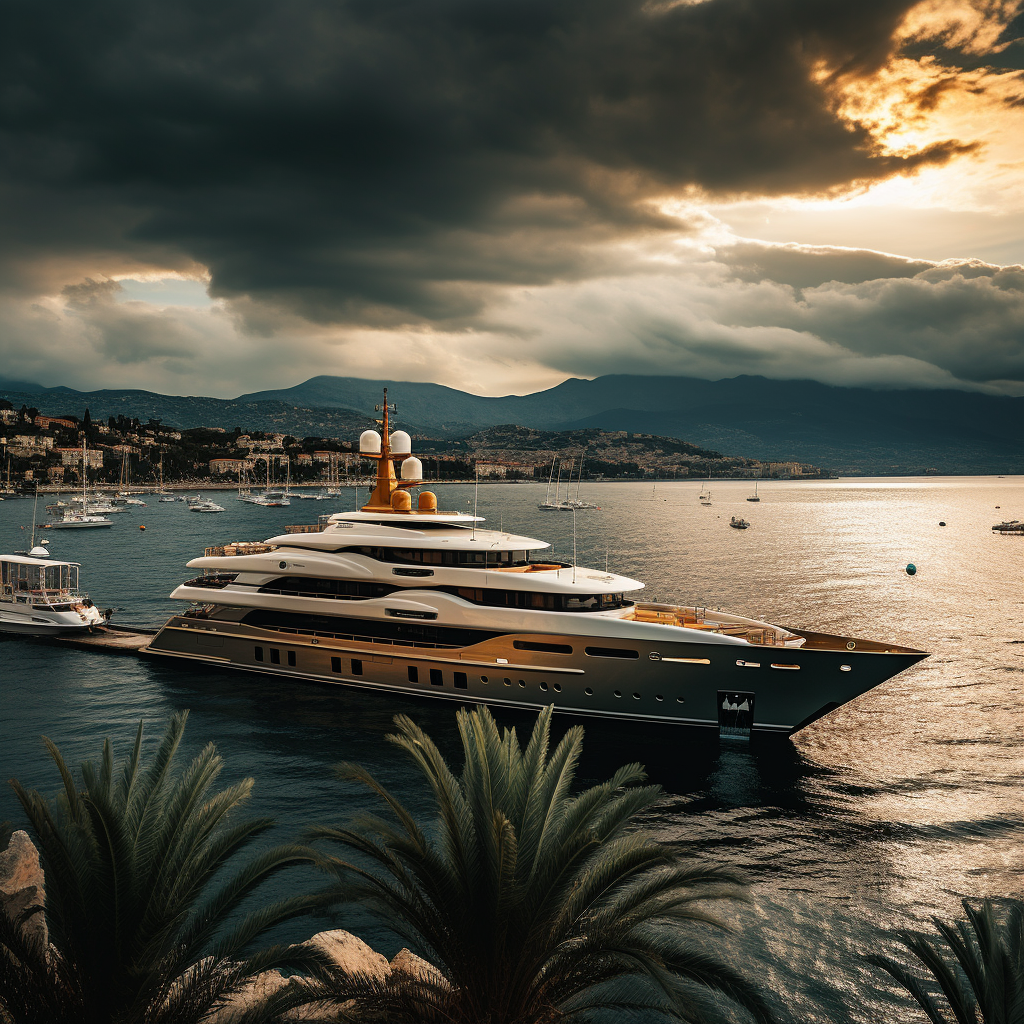 Sinister Luxury Yacht in Monaco