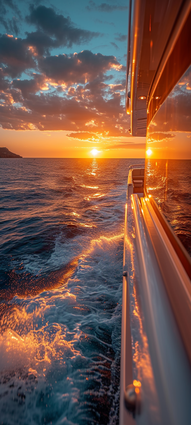 Luxury Yacht Ocean View California Coastline