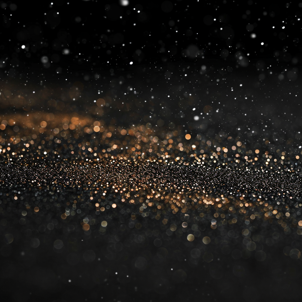 Luxury Glitter Black Color Dust Scratch