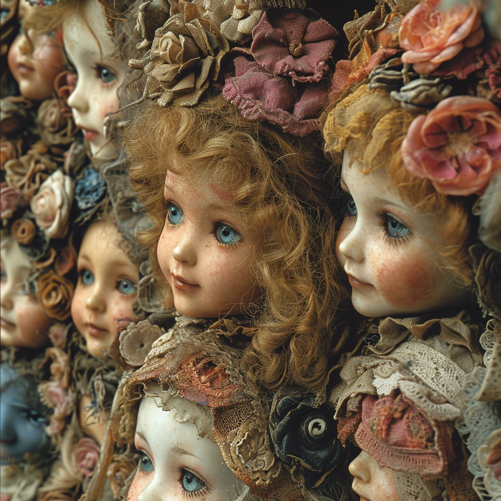 Surrealist Junk Collage Doll Parts