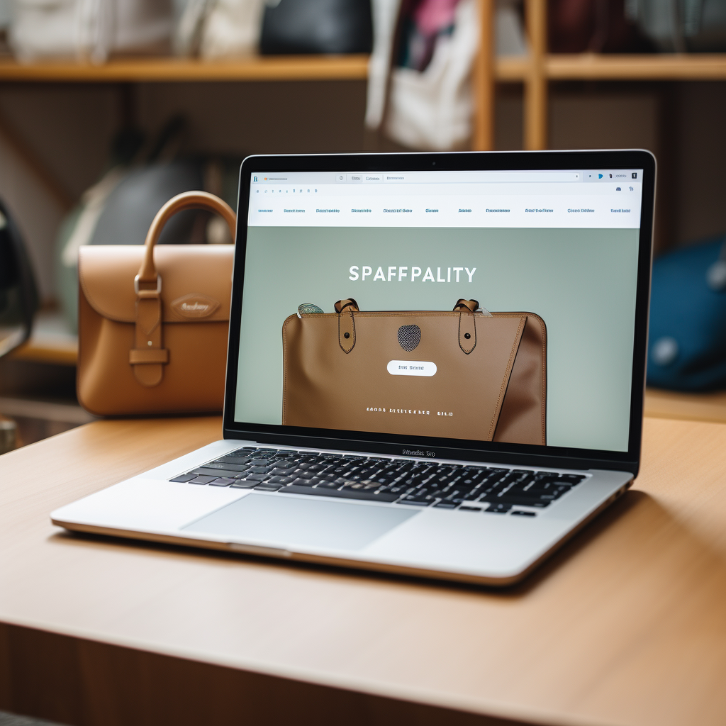 Macbook Pro showcasing Shopify site