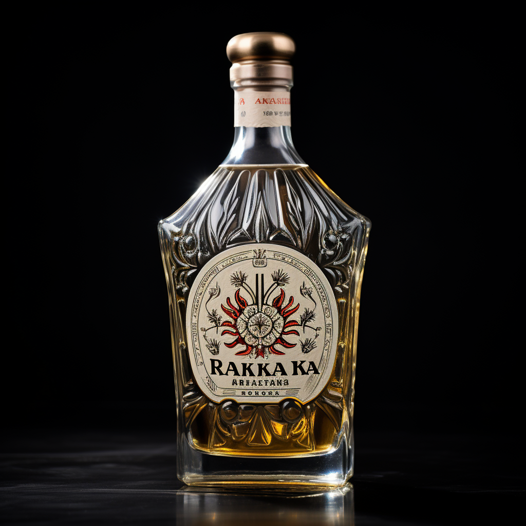 Delicious Macedonian Rakija Bottle Label Design