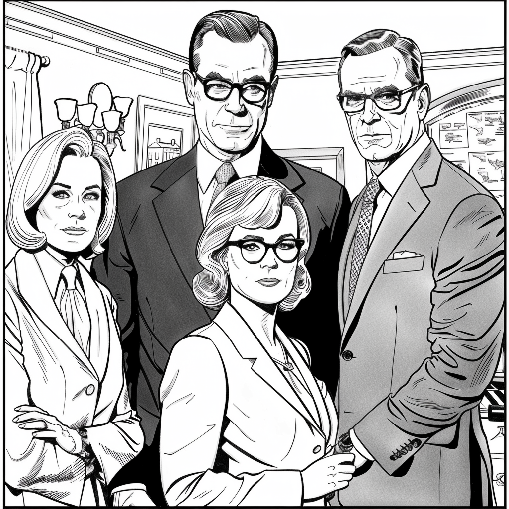 Mad Men TV Show Coloring Page