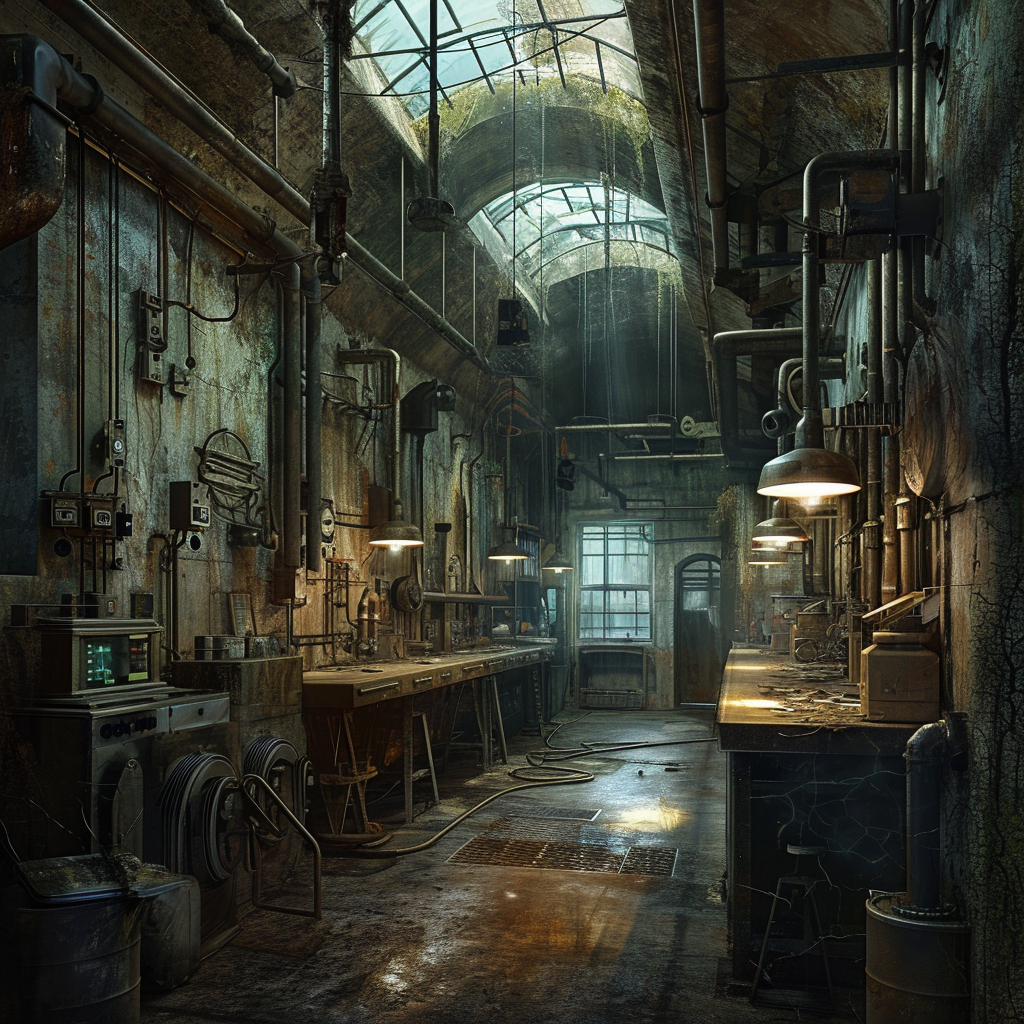 Hiperrealistic Mad Scientist Lab Image