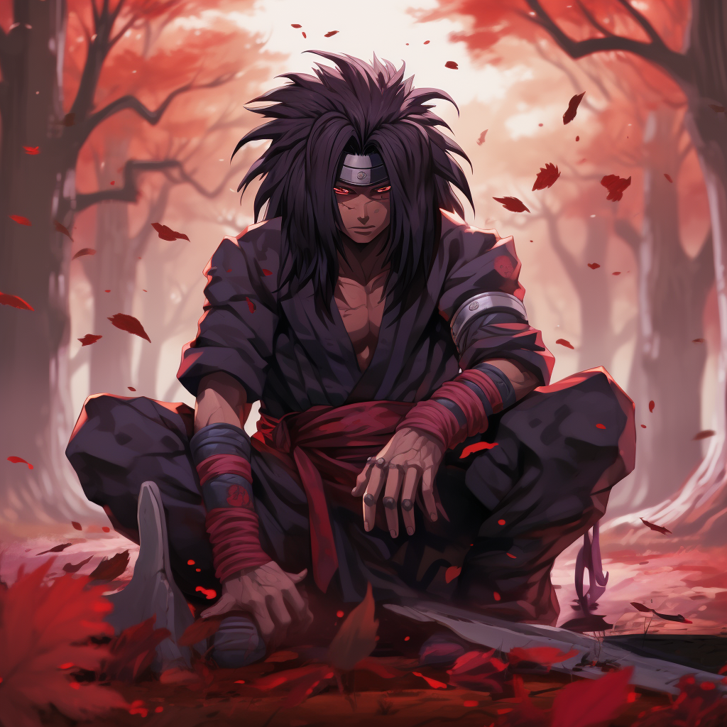 Madara 90s Game Character Illustration