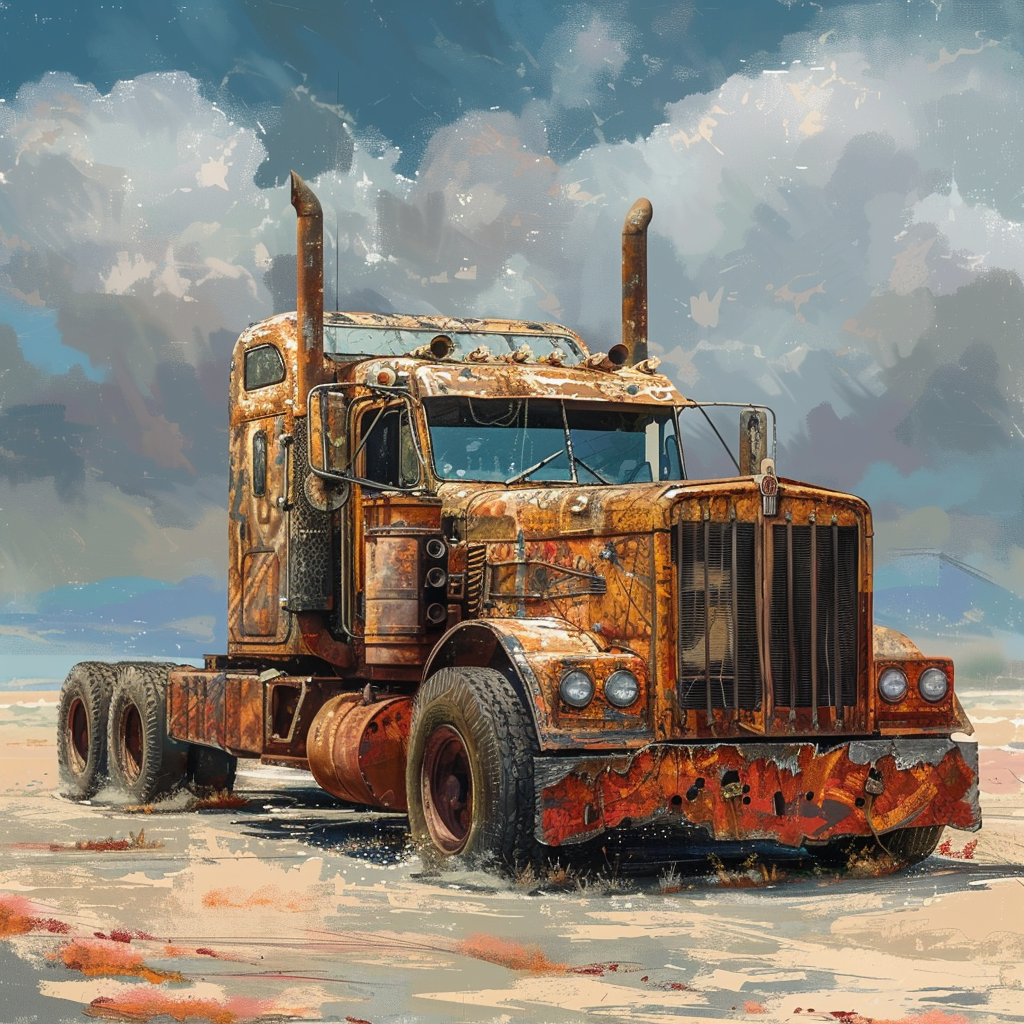 MadMax Semi Truck in Desert